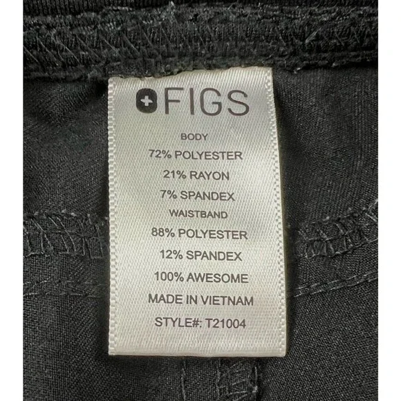 Figs Catarina Scrub Top and Kade Jogger Set Black Womens Size Small Nursing - Picture 14 of 14